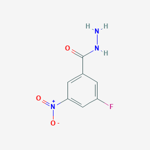 molecular formula C7H6FN3O3 B7937406 3-Fluoro-5-nitrobenzohydrazide 