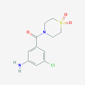 (3-Amino-5-chlorophenyl)(1,1-dioxidothiomorpholino)methanone