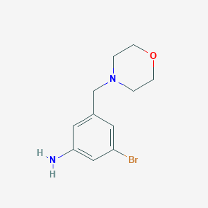 3-Bromo-5-[(morpholin-4-yl)methyl]aniline