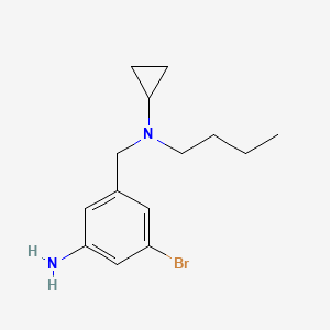 3-Bromo-5-{[butyl(cyclopropyl)amino]methyl}aniline