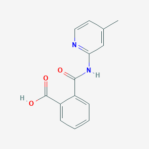 molecular formula C14H12N2O3 B079375 2-[(4-Methylpyridin-2-yl)carbamoyl]benzoic acid CAS No. 200417-47-6