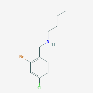 molecular formula C11H15BrClN B7937581 [(2-Bromo-4-chlorophenyl)methyl](butyl)amine 