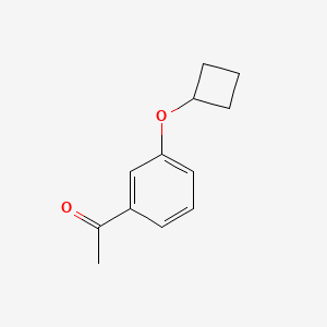 molecular formula C12H14O2 B7937617 1-(3-Cyclobutoxyphenyl)ethanone 