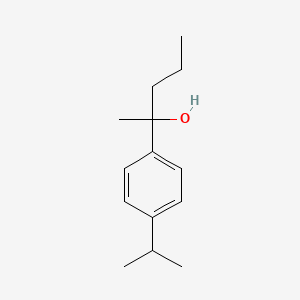 molecular formula C14H22O B7937648 2-(4-Isopropylphenyl)pentan-2-ol CAS No. 1443338-42-8