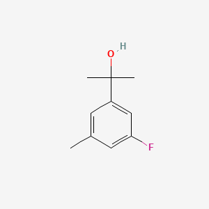 molecular formula C10H13FO B7937688 2-(3-Fluoro-5-methylphenyl)-2-propanol 