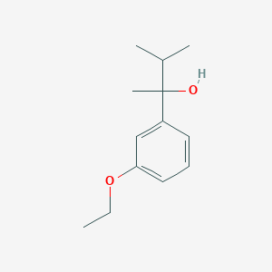 molecular formula C13H20O2 B7937695 2-(3-Ethoxyphenyl)-3-methyl-butan-2-ol 