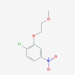 molecular formula C9H10ClNO4 B7937748 1-Chloro-2-(2-methoxyethoxy)-4-nitrobenzene 