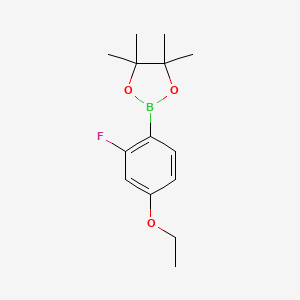 2-(4-Ethoxy-2-fluorophenyl)-4,4,5,5-tetramethyl-1,3,2-dioxaborolane