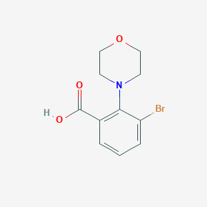 molecular formula C11H12BrNO3 B7937837 3-Bromo-2-morpholin-4-ylbenzoic acid 
