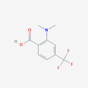 molecular formula C10H10F3NO2 B7937852 2-(Dimethylamino)-4-(trifluoromethyl)benzoic acid 