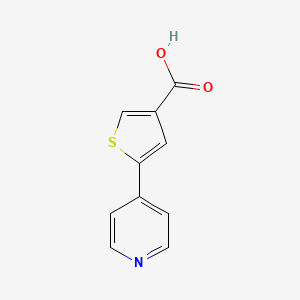 molecular formula C10H7NO2S B7937860 5-Pyridin-4-yl-thiophene-3-carboxylic acid 