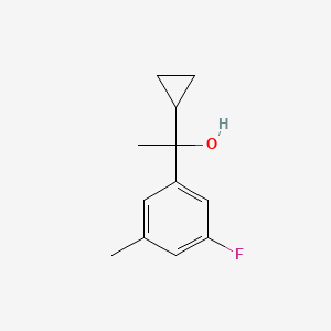 1-Cyclopropyl-1-(3-fluoro-5-methylphenyl)ethanol