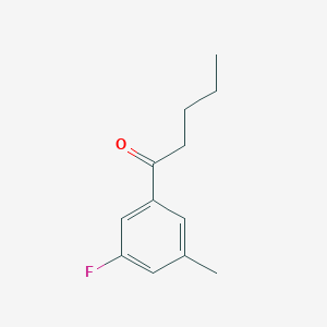1-(3-Fluoro-5-methylphenyl)pentan-1-one