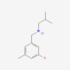 molecular formula C12H18FN B7937889 [(3-Fluoro-5-methylphenyl)methyl](2-methylpropyl)amine 