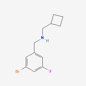 [(3-Bromo-5-fluorophenyl)methyl](cyclobutylmethyl)amine