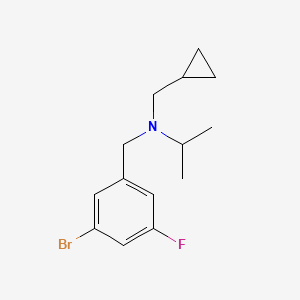 molecular formula C14H19BrFN B7937921 (3-Bromo-5-fluorobenzyl)-cyclopropylmethylisopropylamine 