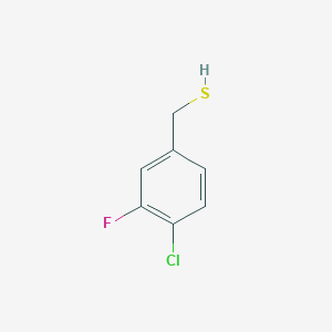 molecular formula C7H6ClFS B7937941 (4-Chloro-3-fluorophenyl)methanethiol 
