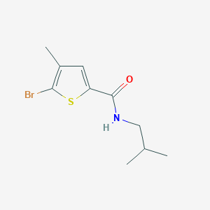 molecular formula C10H14BrNOS B7937984 5-bromo-4-methyl-N-(2-methylpropyl)thiophene-2-carboxamide 