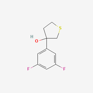 molecular formula C10H10F2OS B7938003 3-(3,5-Difluorophenyl)thiolan-3-ol 