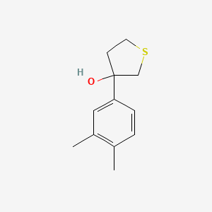 molecular formula C12H16OS B7938033 3-(3,4-Dimethylphenyl)thiolan-3-ol 