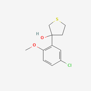 3-(5-Chloro-2-methoxyphenyl)thiolan-3-ol