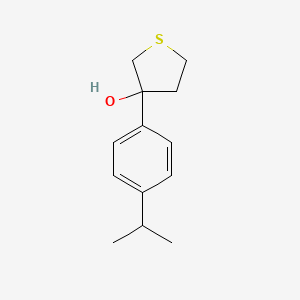 3-(4-Propan-2-ylphenyl)thiolan-3-ol