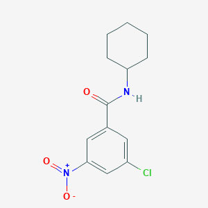 molecular formula C13H15ClN2O3 B7938173 3-Chloro-N-cyclohexyl-5-nitrobenzamide 