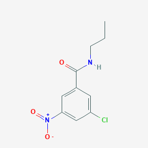molecular formula C10H11ClN2O3 B7938183 3-Chloro-5-nitro-N-propylbenzamide 