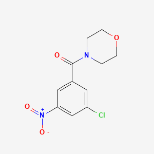 molecular formula C11H11ClN2O4 B7938209 4-(3-Chloro-5-nitrobenzoyl)morpholine 