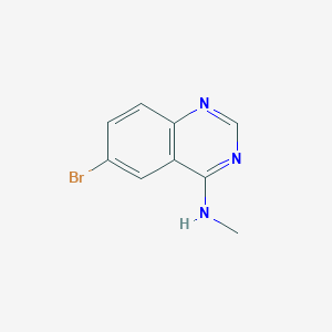 molecular formula C9H8BrN3 B7938225 6-bromo-N-methylquinazolin-4-amine 
