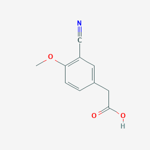 molecular formula C10H9NO3 B7938233 3-Cyano-4-methoxyphenylacetic acid 