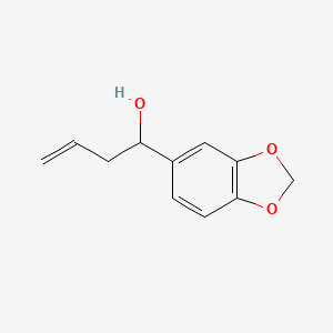 molecular formula C11H12O3 B7938240 1-(1,3-Benzodioxol-5-yl)but-3-en-1-ol CAS No. 6052-61-5
