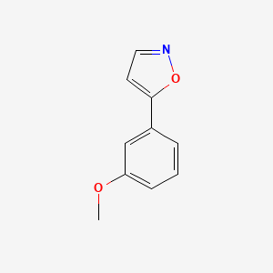 molecular formula C10H9NO2 B7938245 5-(3-甲氧基苯基)异噁唑 CAS No. 1194374-23-6