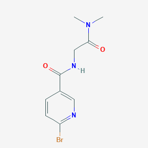 molecular formula C10H12BrN3O2 B7938342 2-[(6-Bromopyridin-3-yl)formamido]-N,N-dimethylacetamide 