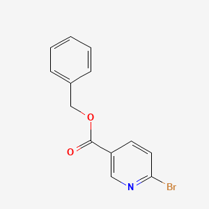 molecular formula C13H10BrNO2 B7938361 6-Bromo-nicotinic acid benzyl ester 