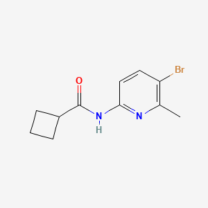 molecular formula C11H13BrN2O B7938410 N-(5-Bromo-6-methylpyridin-2-yl)cyclobutanecarboxamide 