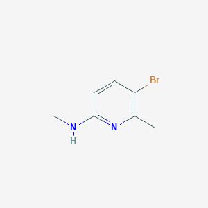 molecular formula C7H9BrN2 B7938414 5-bromo-N,6-dimethylpyridin-2-amine 