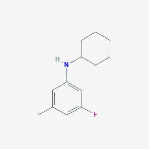 molecular formula C13H18FN B7938426 N-cyclohexyl-3-fluoro-5-methylaniline 