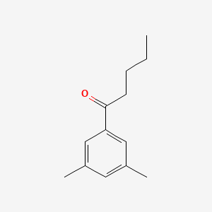 molecular formula C13H18O B7938454 1-(3,5-Dimethylphenyl)pentan-1-one CAS No. 61088-41-3