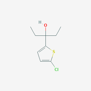 molecular formula C9H13ClOS B7938490 3-(5-Chloro-2-thienyl)-3-pentanol 