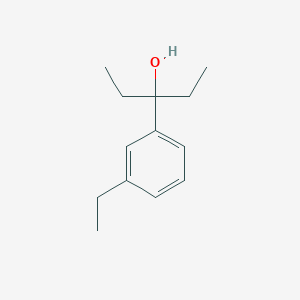 molecular formula C13H20O B7938496 3-(3-Ethylphenyl)-3-pentanol 
