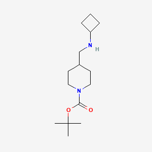 molecular formula C15H28N2O2 B7938574 tert-Butyl 4-[(cyclobutylamino)methyl]piperidine-1-carboxylate 