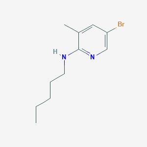 (5-Bromo-3-methylpyridin-2-yl)-pentylamine