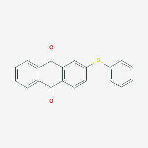 B079386 Anthraquinone, 2-(phenylthio)- CAS No. 13354-40-0