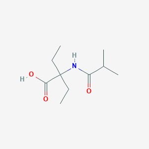 molecular formula C10H19NO3 B7938617 2-Ethyl-2-(isobutyrylamino)butyric acid 