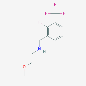 molecular formula C11H13F4NO B7938660 N-(2-Fluoro-3-(trifluoromethyl)benzyl)-2-methoxyethanamine 