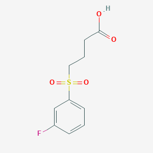 molecular formula C10H11FO4S B7938668 4-(3-Fluorobenzenesulfonyl)butanoic acid 
