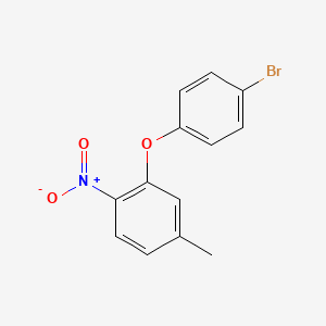 molecular formula C13H10BrNO3 B7938713 2-(4-Bromophenoxy)-4-methyl-1-nitrobenzene 