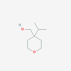 molecular formula C9H18O2 B7938720 [4-(Propan-2-yl)oxan-4-yl]methanol 