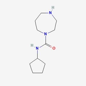 molecular formula C11H21N3O B7938757 N-Cyclopentyl-1,4-diazepane-1-carboxamide 